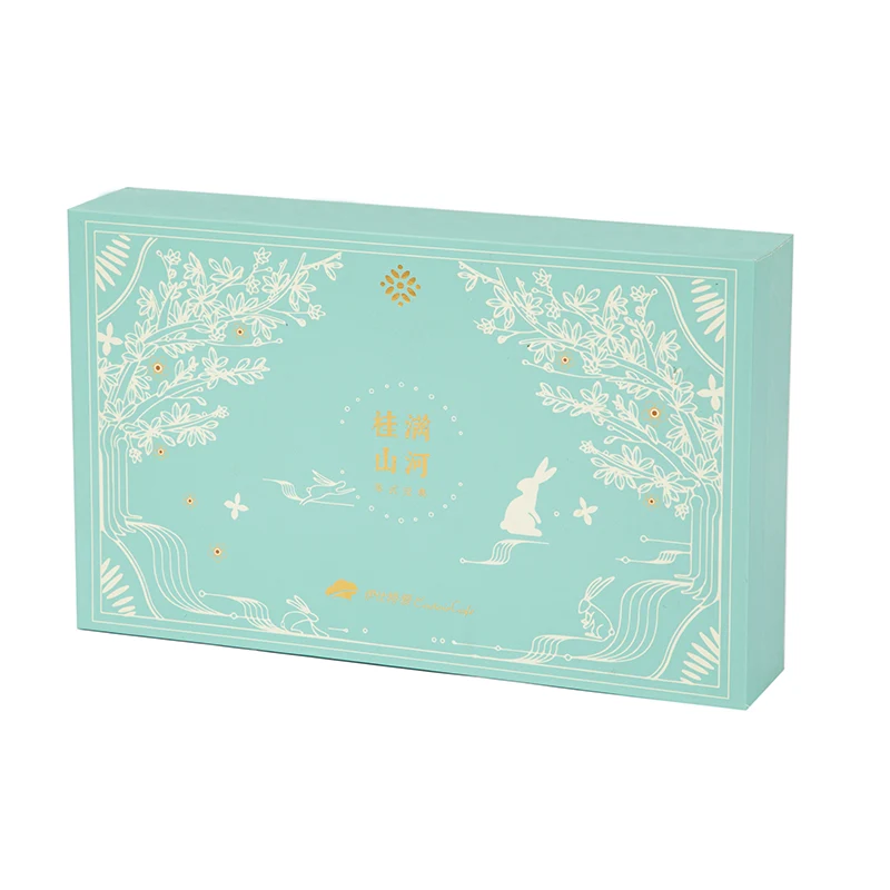 뚜껑이 달린 골판지 선물 상자